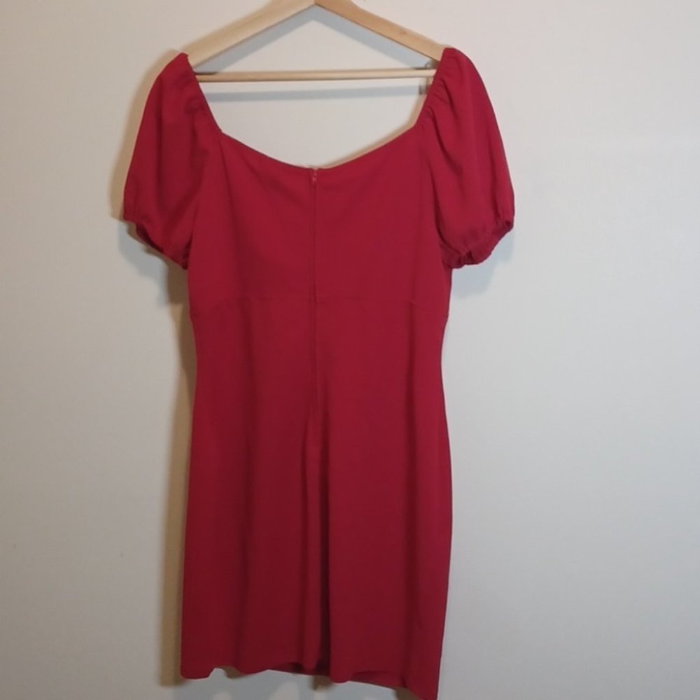 Crystal Doll Red Mini Dress - Picture 7 of 9